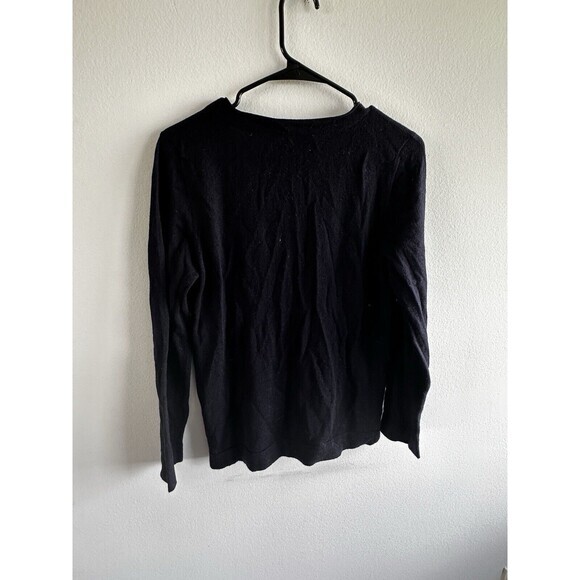 Women’s Giorgio Armani 38 V Neck Blue Button-up Wool Sweater - Picture 6 of 8